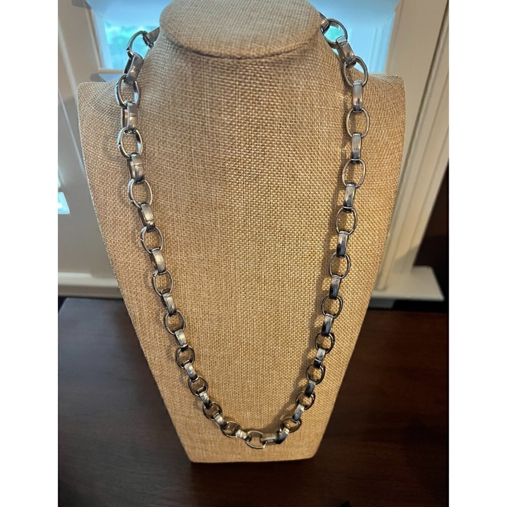 Nordstrom Silver Link Necklace with Lobster Clasp